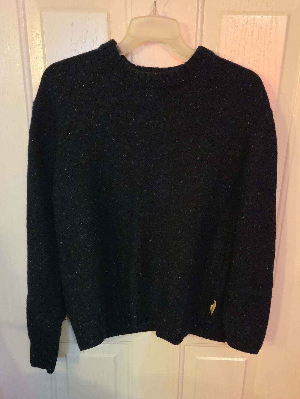 Calvin Klein Jeans Women's Blue Speckled Crewneck Sweater Size XXL